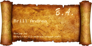 Brill Andrea névjegykártya